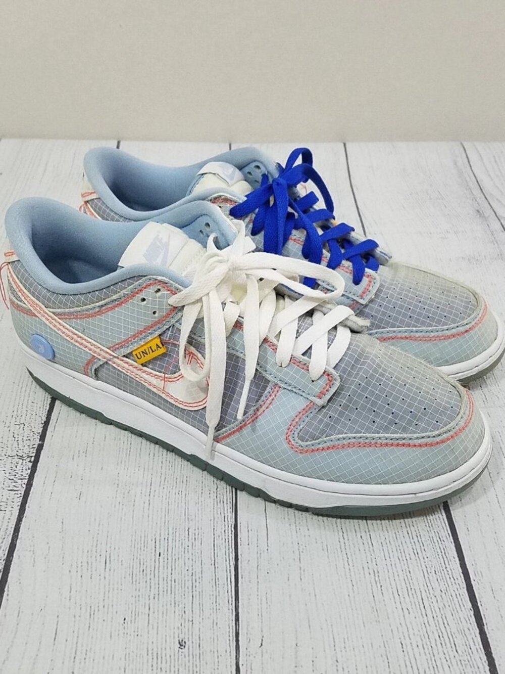 Nike Dunk Low x Union LA Passport Pack Mens 9.5 Argon Light Blue DJ9649-400